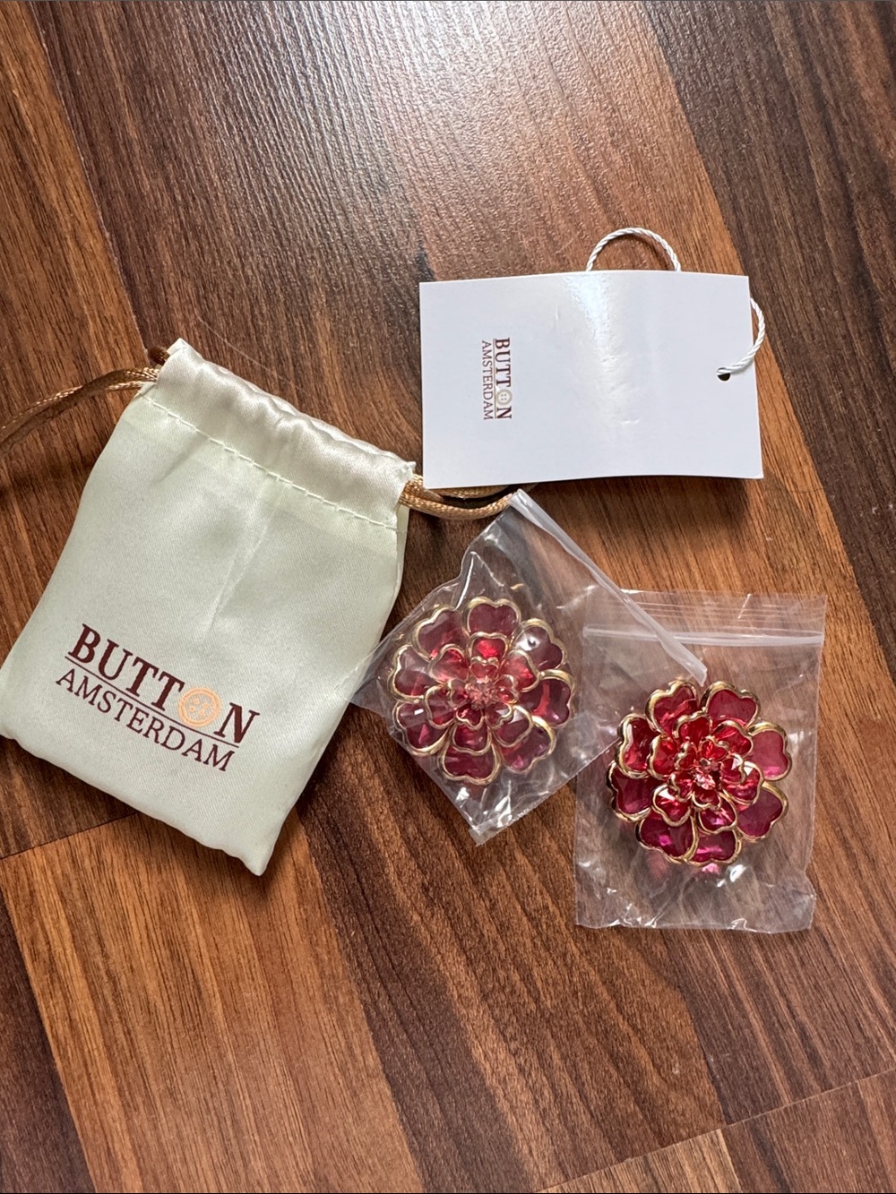 Button Amsterdam Floral button covers